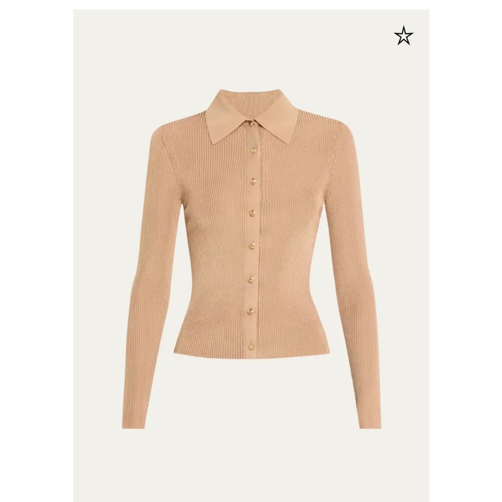 Alice + Olivia Nealie Ribbed Polo